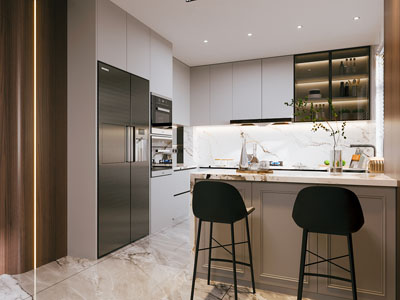 现代开放式厨房