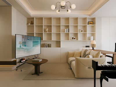 现代奶油风客厅