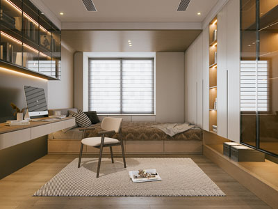 现代榻榻米卧室