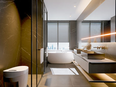 现代卫浴间 洗手间