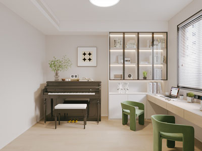 现代钢琴室 书房