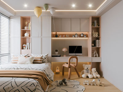现代卧室 儿童房 男孩房