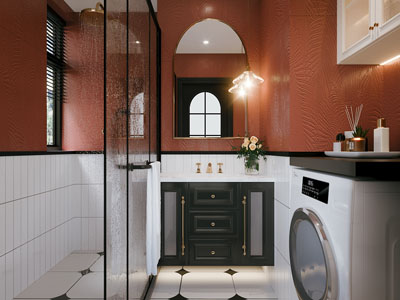 法式卫浴间 洗手间