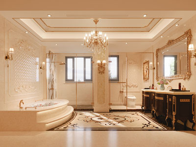 欧式轻奢卫浴间 洗手间