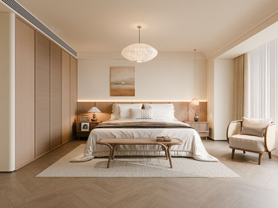 现代中古风卧室