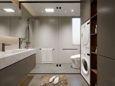 现代卫浴间 洗手间