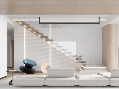 现代奶油风客厅