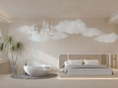 侘寂风卫浴间 洗手间