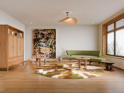 侘寂风中古风客厅