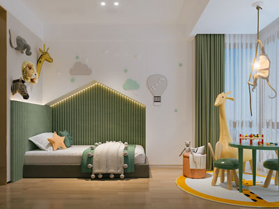 现代卧室 儿童房