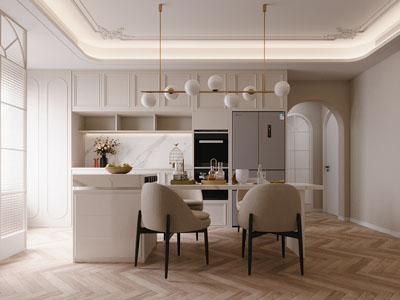 现代奶油风餐厅