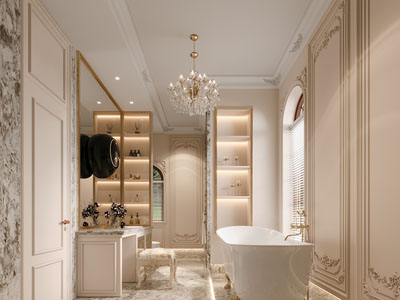 法式轻奢卫浴间 洗手间