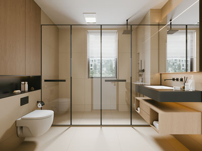 现代卫浴间 洗手间