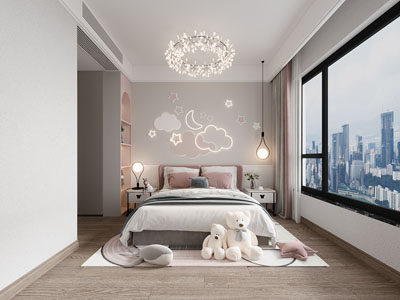 现代卧室 儿童房 公主房 女儿房