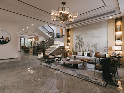 新中式客厅餐厅