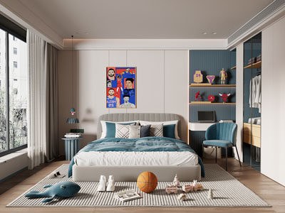 现代卧室 儿童房