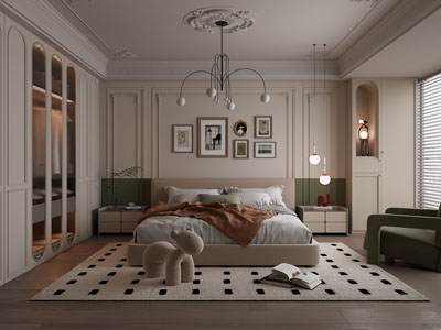 法式奶油风卧室