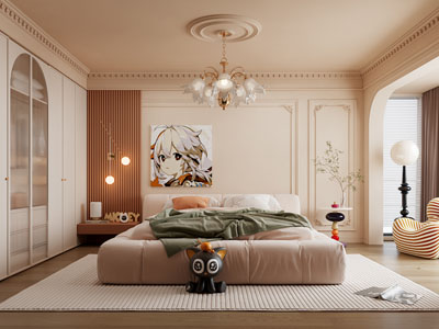 法式奶油风卧室 儿童房