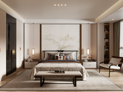 新中式卧室