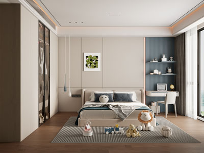 现代卧室 儿童房 男孩房