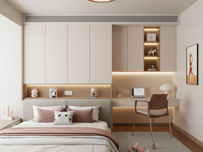 现代榻榻米卧室 儿童房