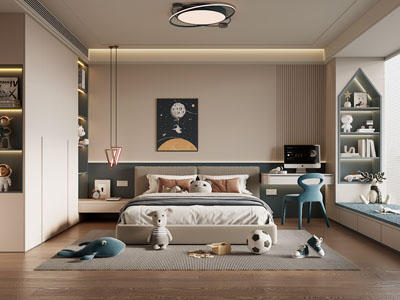 现代卧室 儿童房