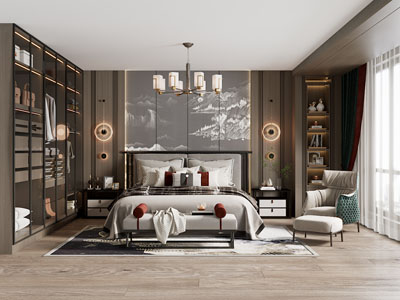 新中式卧室