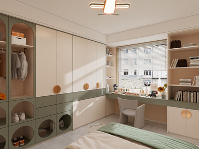 现代卧室 儿童房 公主房