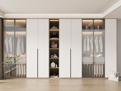 现代衣柜3d模型 现代衣柜
