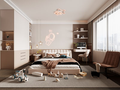 现代卧室 儿童房