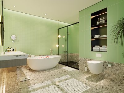 现代轻奢卫浴间 洗手间