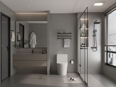 现代卫浴间 洗手间