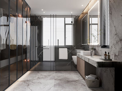 现代卫浴间 洗手间