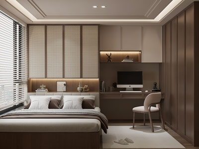 侘寂风榻榻米卧室