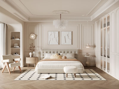 法式奶油风卧室