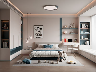 现代卧室 儿童房