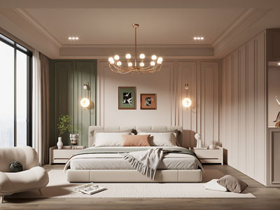 现代轻奢卧室