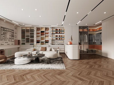 现代布料布艺专卖店3d模型 现代布料布艺专卖店