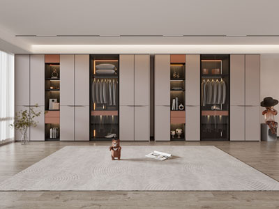 现代衣柜3d模型 现代衣柜