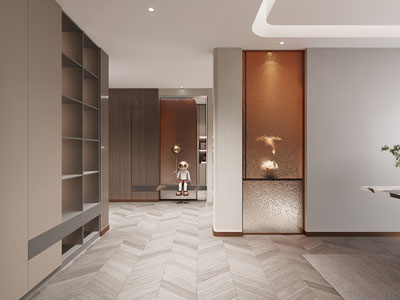 现代玄关隔断柜