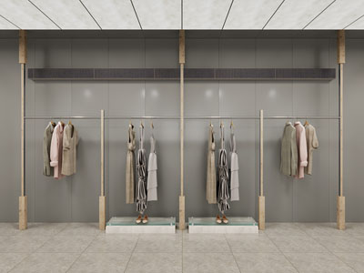 现代衣架 服装美陈