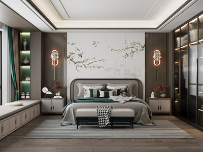 新中式卧室