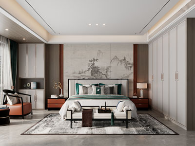 新中式卧室