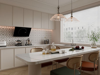 现代开放式厨房 餐厅