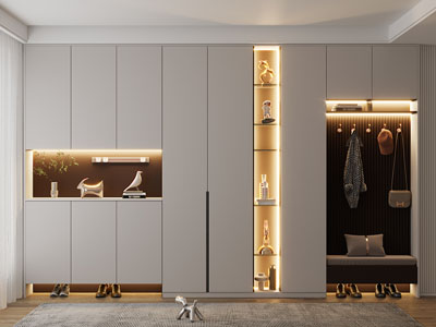 现代玄关鞋柜