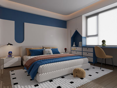 现代卧室 儿童房 男孩房