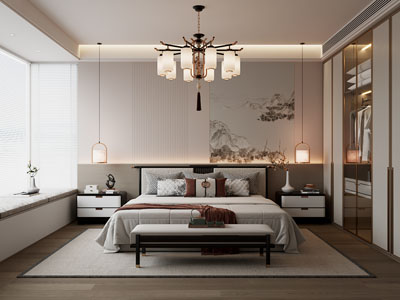 新中式卧室