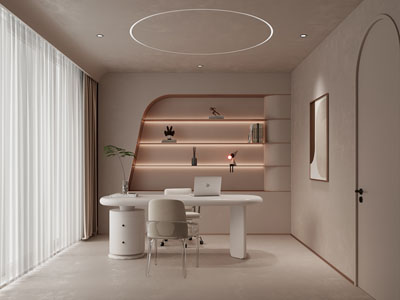 现代咨询室 办公室3d模型 现代咨询室 办公室