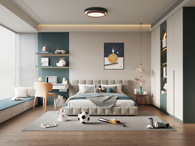 现代卧室 儿童房