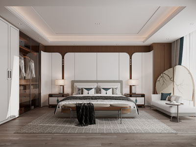 新中式中古风卧室